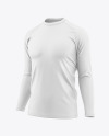 Men’s Long Sleeve T-Shirt Mockup - Half Side View