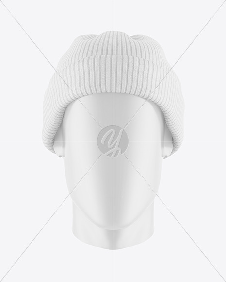 Winter Hat Mockup - Front View