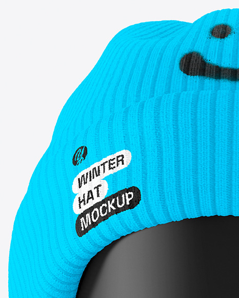 Winter Hat Mockup - Front View