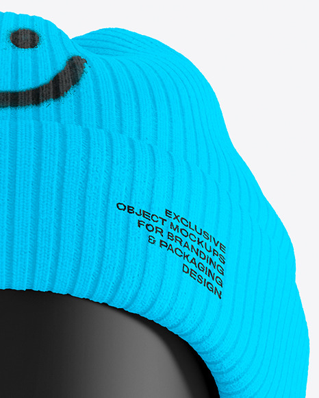 Winter Hat Mockup - Front View