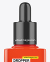 Glossy Square Dropper Bottle Mockup