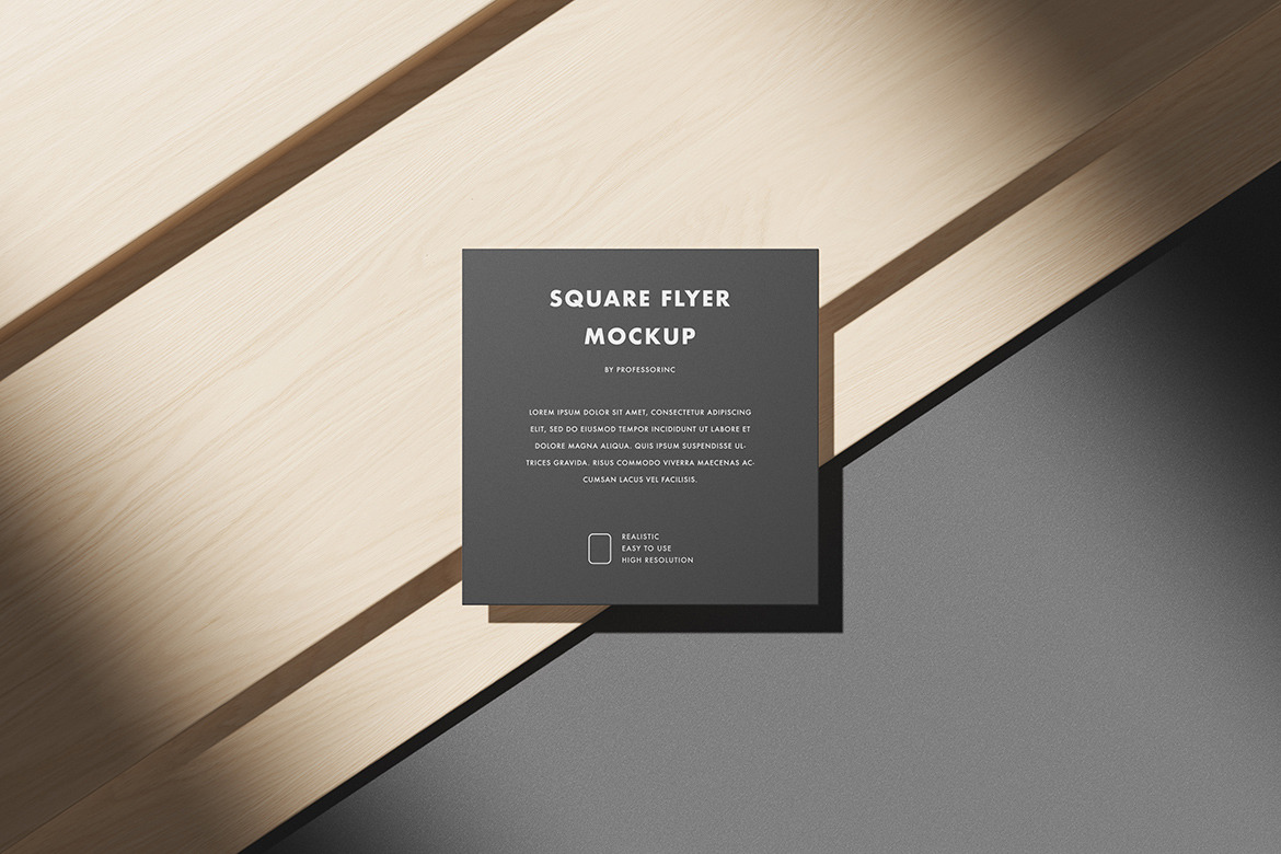 Square Flyer Mockup Set