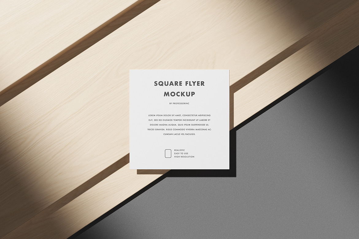 Square Flyer Mockup Set