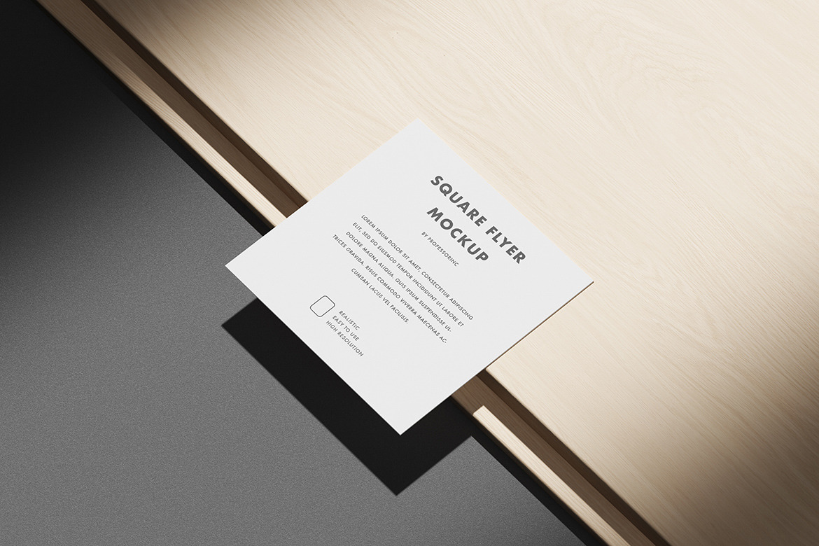 Square Flyer Mockup Set