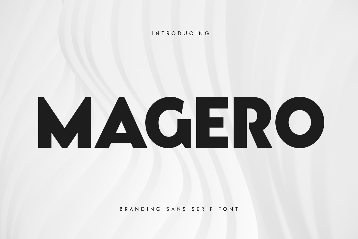 Magero - Branding Sans Serif Font Magero - Branding Sans Serif Font