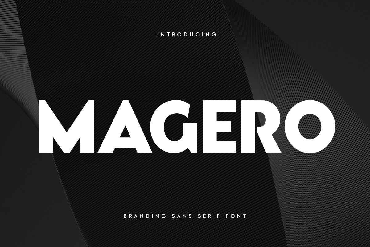 Magero - Branding Sans Serif Font Magero - Branding Sans Serif Font