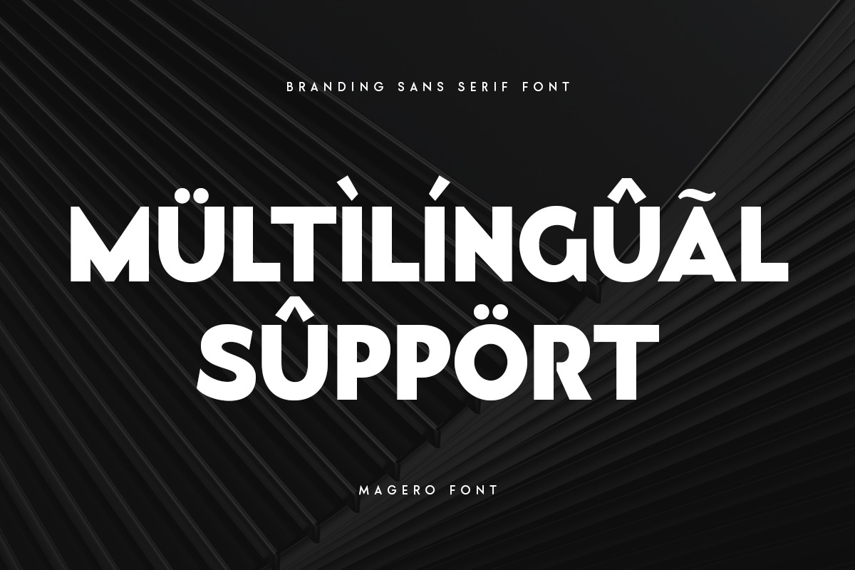 Magero - Branding Sans Serif Font Magero - Branding Sans Serif Font