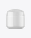 Glossy Cosmetic Jar Mockup