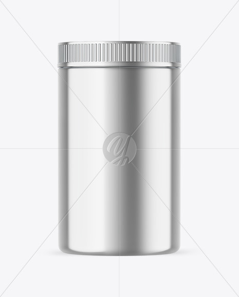 Metallic Protein Jar Mockup