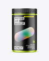 Metallic Protein Jar Mockup