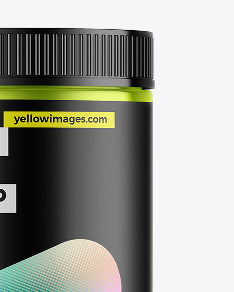 Metallic Protein Jar Mockup