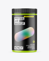 Glossy Protein Jar Mockup