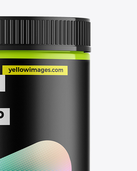 Glossy Protein Jar Mockup Glossy Protein Jar Mockup