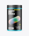 Matte Metallic Protein Jar Mockup