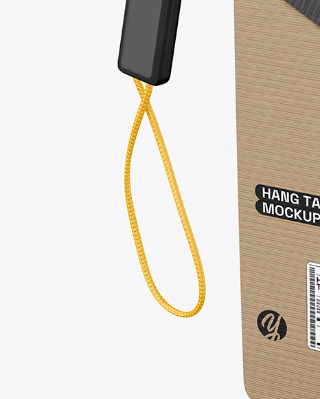 Textured Hanging Tag Mockup