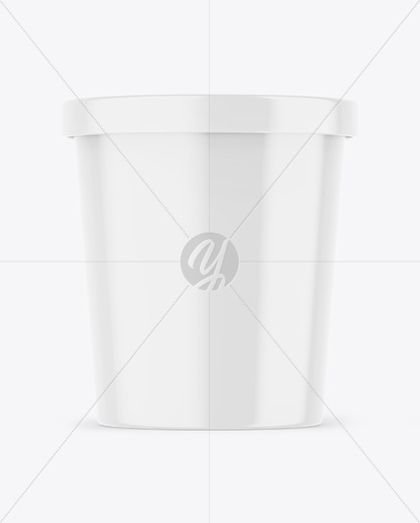 Glossy Yougurt Cup Mockup