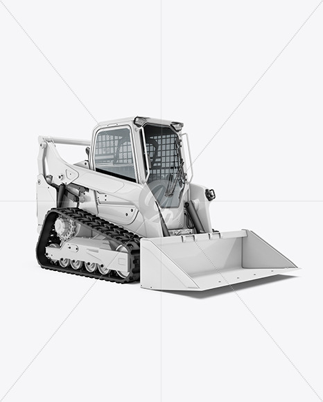 Track Loader Mockup - Half Side View