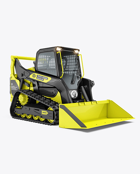 Track Loader Mockup - Half Side View