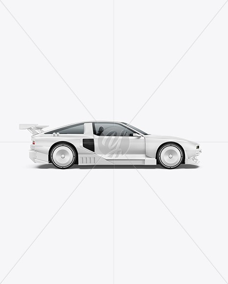 Sport Car Mockup - Side View