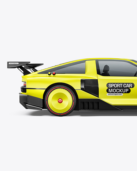 Sport Car Mockup - Side View