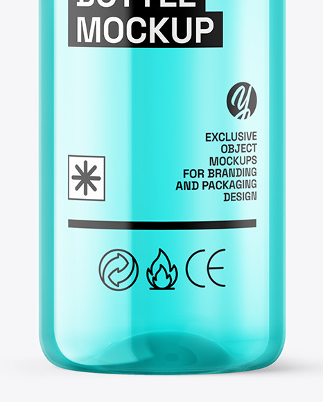 Clear Cosmetic Bottle Mockup