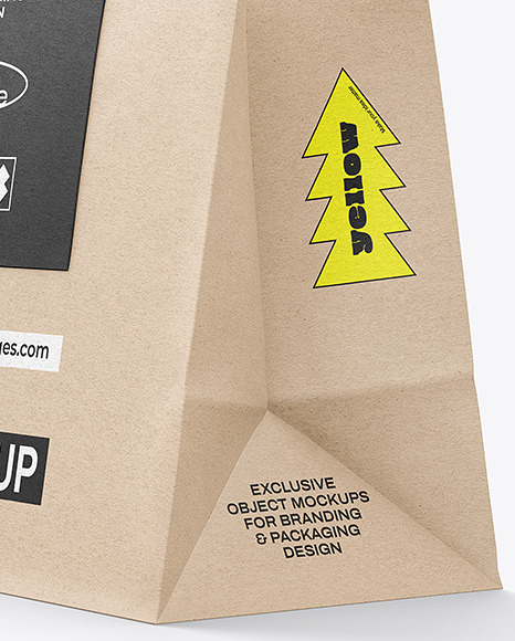 Kraft Paper Shopping Bag Mockup