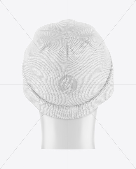 Winter Hat Mockup - Back View