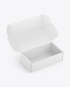 Opened Paper Box Mockup