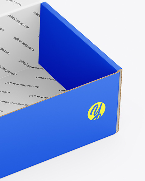 Opened Paper Box Mockup