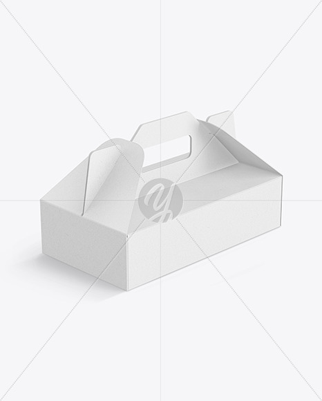 Kraft Paper Box w/ Handle Mockup