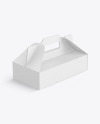 Kraft Paper Box w/ Handle Mockup