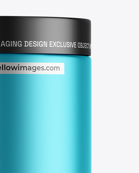 Matte Metallic Cosmetic Jar Mockup