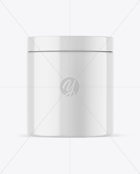 Glossy Cosmetic Jar Mockup