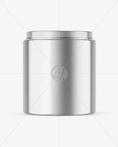 Metallic Protein Jar Mockup