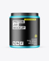 Matte Metallic Protein Jar Mockup Matte Metallic Protein Jar Mockup