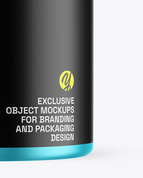 Matte Metallic Protein Jar Mockup Matte Metallic Protein Jar Mockup