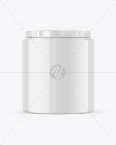 Glossy Protein Jar Mockup Glossy Protein Jar Mockup