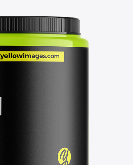 Glossy Protein Jar Mockup Glossy Protein Jar Mockup