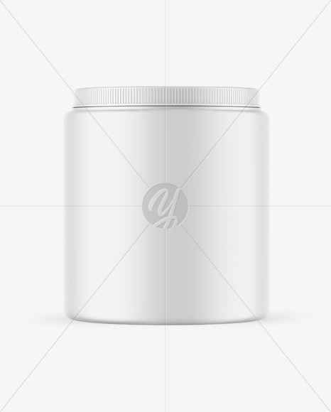 Matte Protein Jar Mockup Matte Protein Jar Mockup
