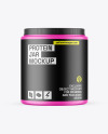 Matte Protein Jar Mockup Matte Protein Jar Mockup