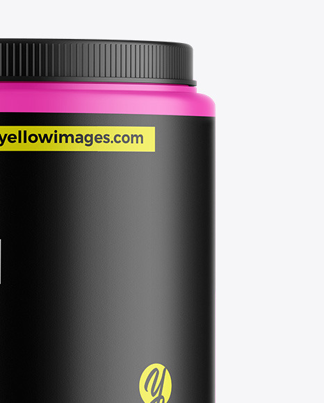 Matte Protein Jar Mockup Matte Protein Jar Mockup