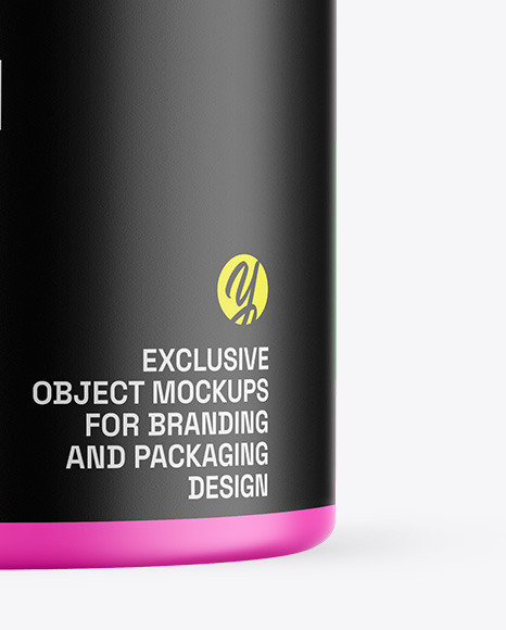 Matte Protein Jar Mockup Matte Protein Jar Mockup