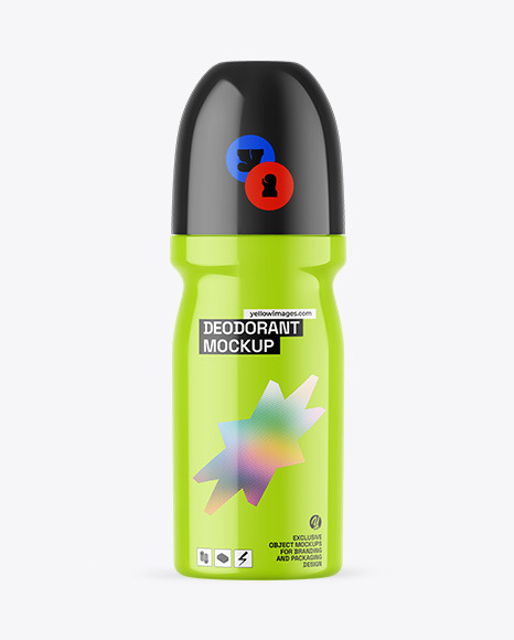 Glossy Deodorant Mockup - Care