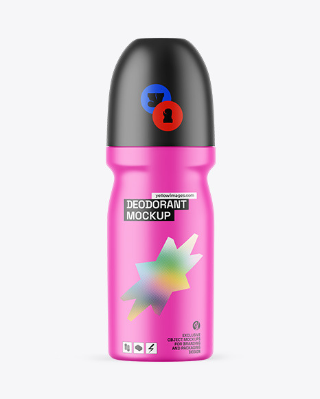 Matte Deodorant Mockup - Matte bottle mockup