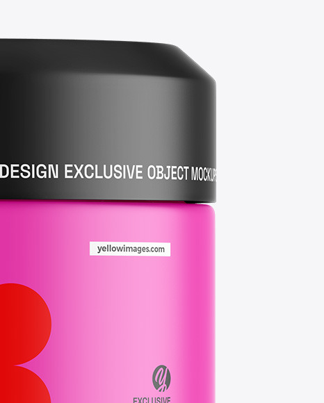 Matte Cosmetic Jar Mockup