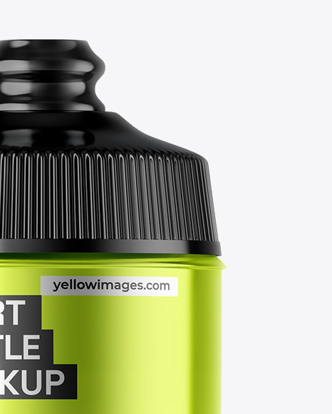 Metallic Sport Bottle Mockup Metallic Sport Bottle Mockup