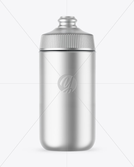 Matte Metallic Sport Bottle Mockup