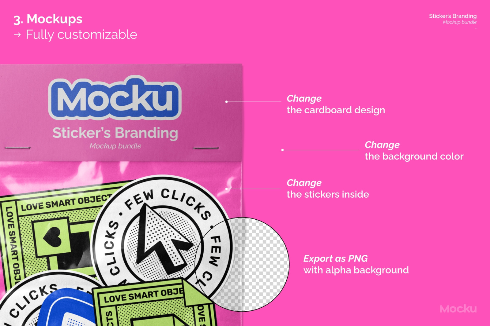 Sticker's Branding Mockup Bundle Sticker's Branding Mockup Bundle