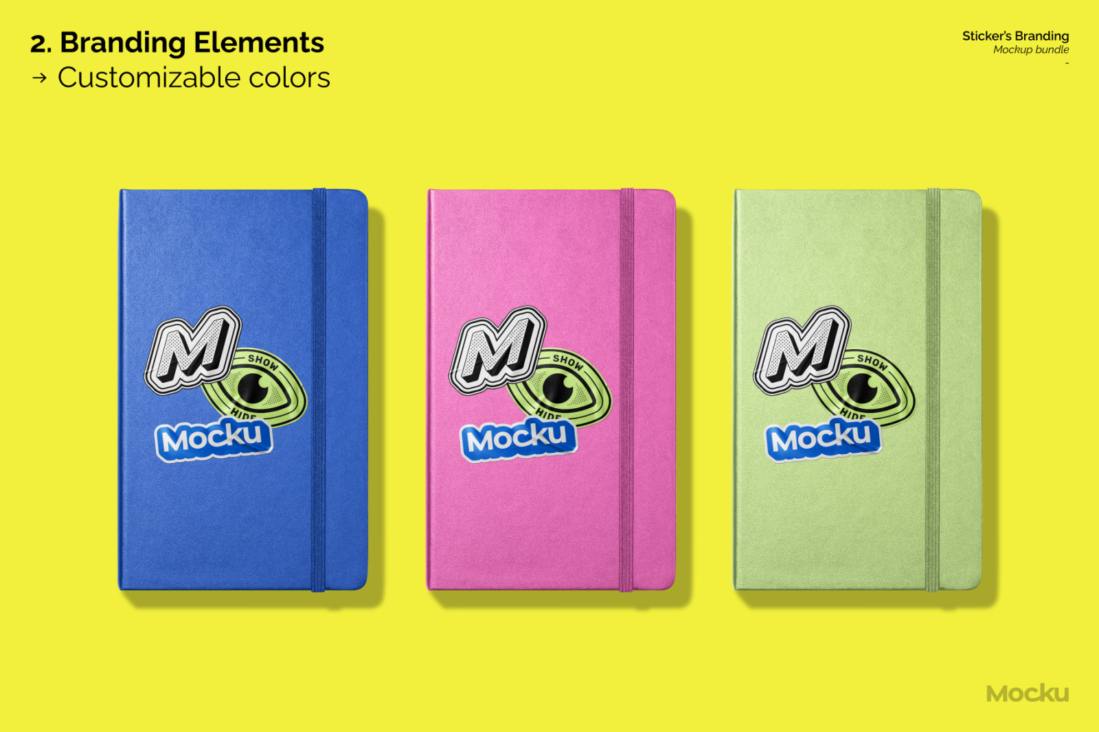 Sticker's Branding Mockup Bundle Sticker's Branding Mockup Bundle