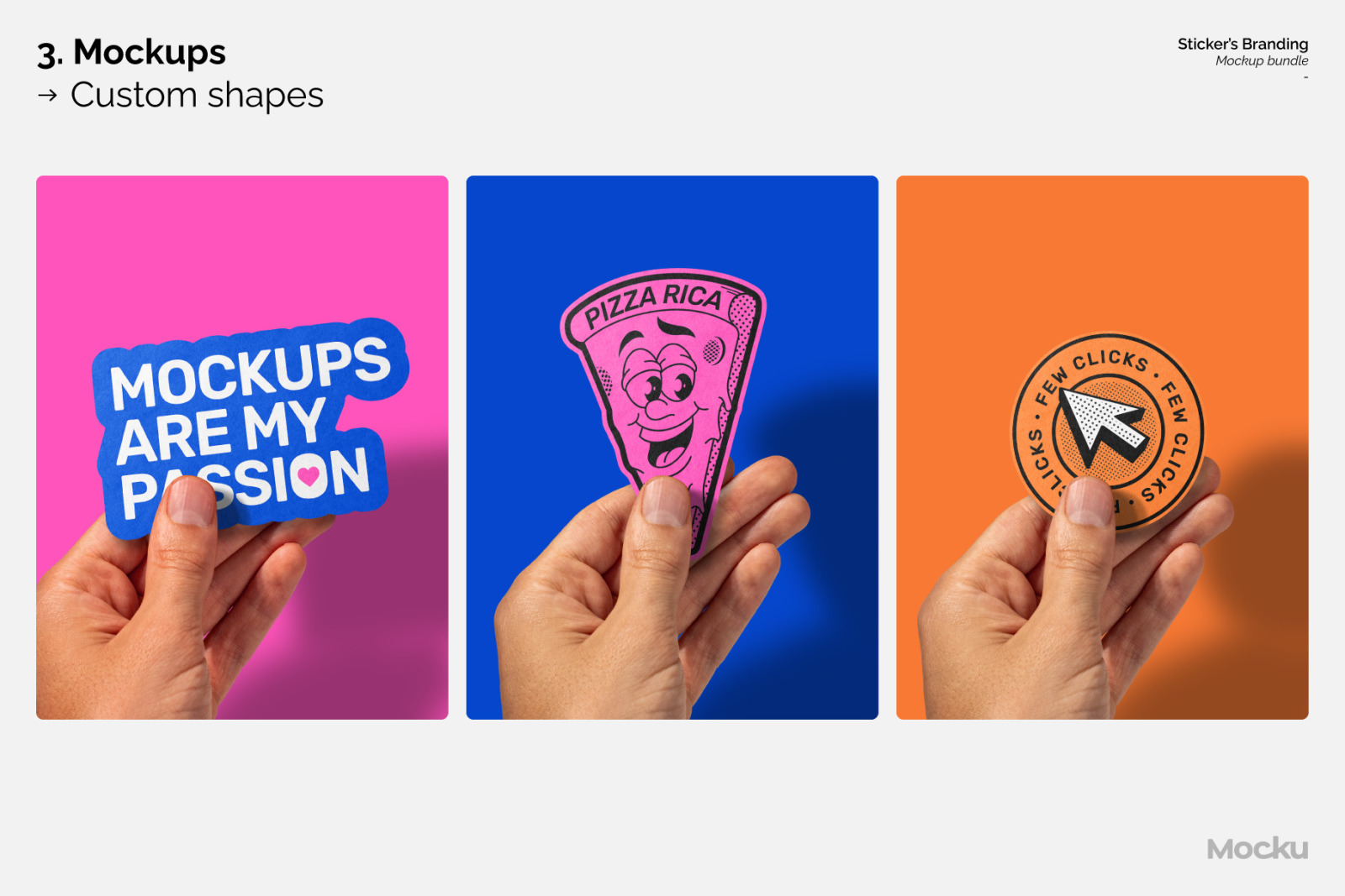 Sticker's Branding Mockup Bundle Sticker's Branding Mockup Bundle